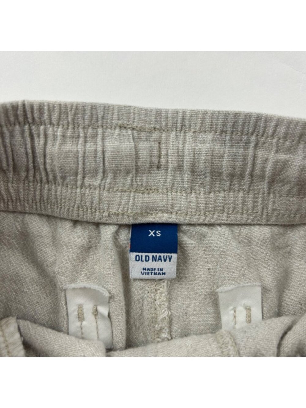 Old Navy Flax Linen Blend HIgh Rise Pull On Shorts XS - Picture 3 of 5
